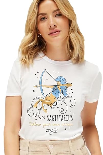 VLAM Graphic Printed Zodiac Sign Streetwear Oversized Tshirt for Women